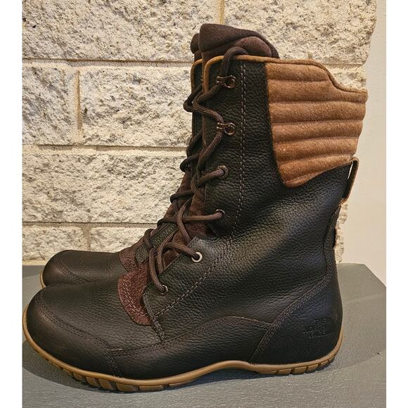The North Face Purna Luxe Tall Winter Boot Womens Sz 10 Insulated, Waterproof, - Picture 2 of 11
